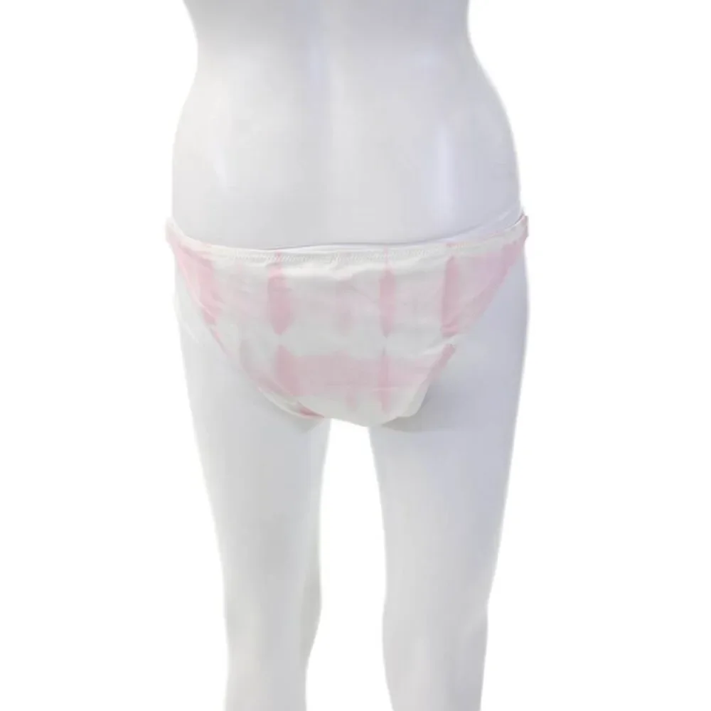 Solid & Striped Womens Ballet Tie Dyed Rachel Bikini Bottoms Pink Size XL